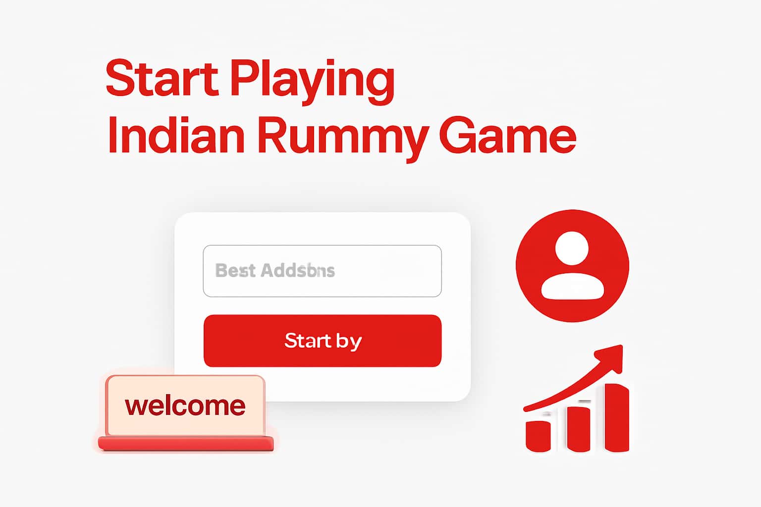 Start Playing Indian Rummy Game - Sign Up Interface
