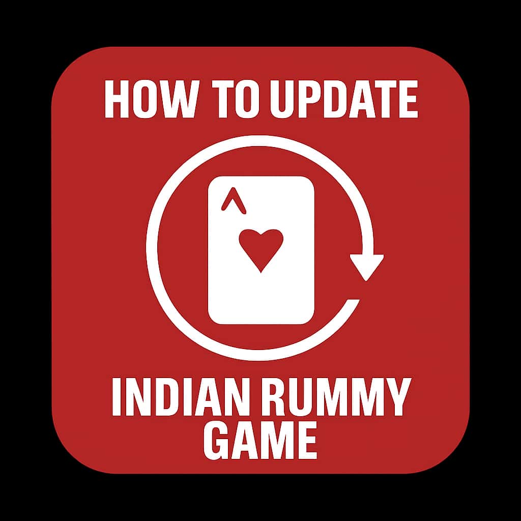 A badge symbolizing the update guide for Indian Rummy Game.