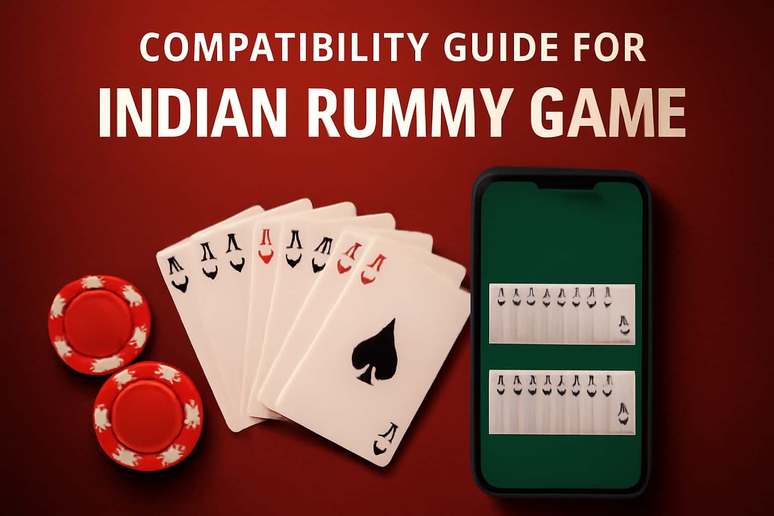 Information scene depicting the Compatibility Guide for Indian Rummy Game.