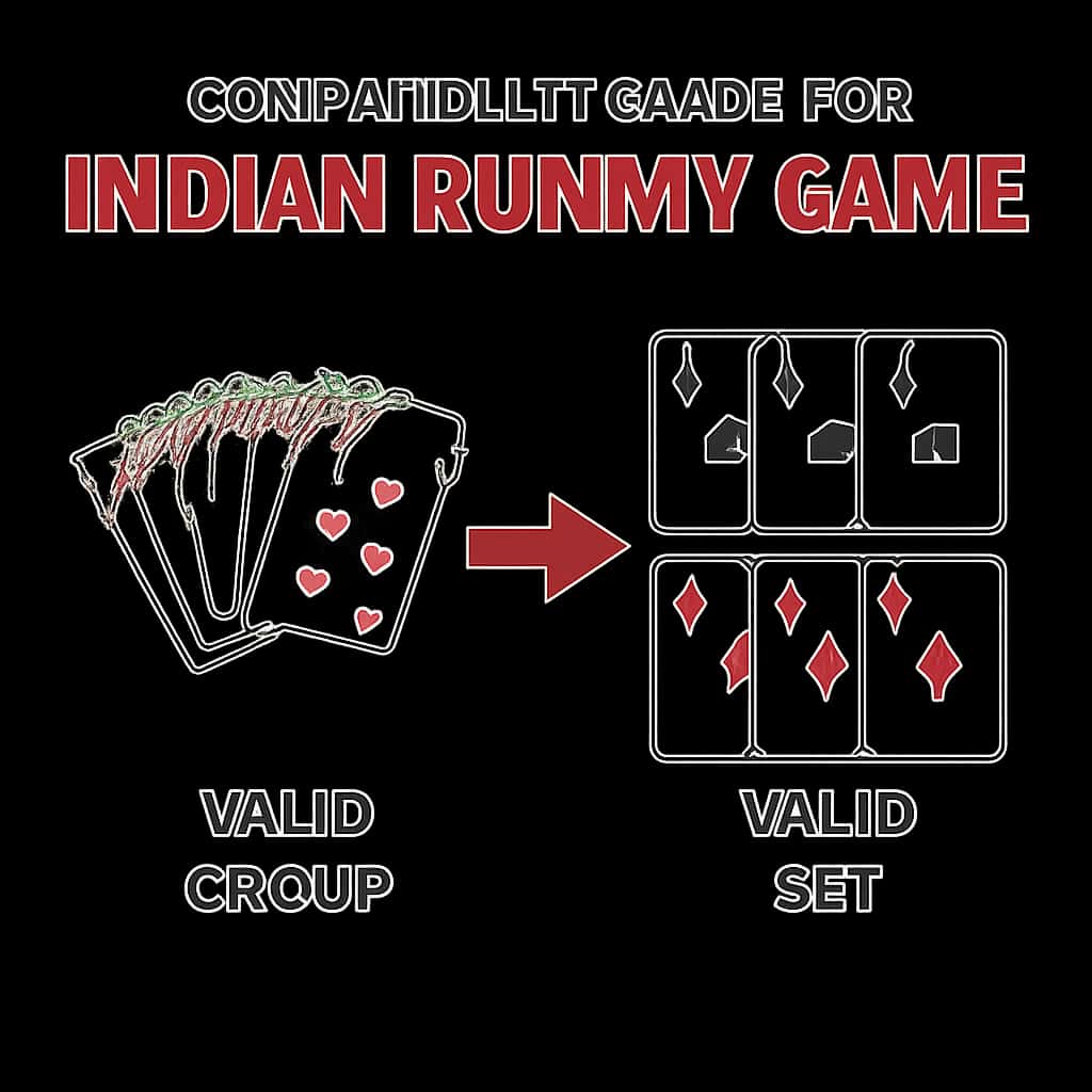 Illustration explaining the compatibility aspects of Indian Rummy Game.