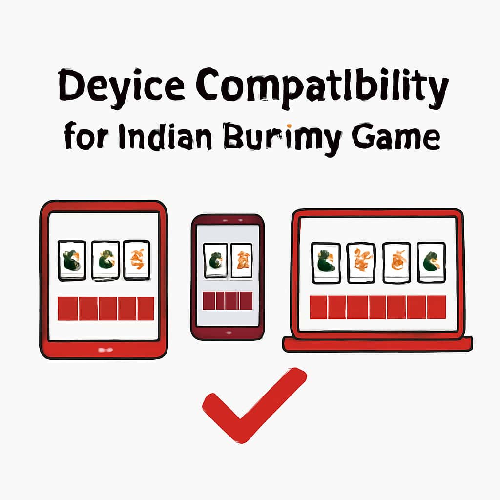 Illustration explaining compatibility requirements for Indian Rummy Game.