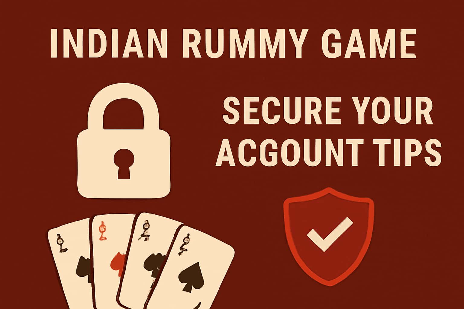 An informational graphic about securing accounts in Indian Rummy Game.