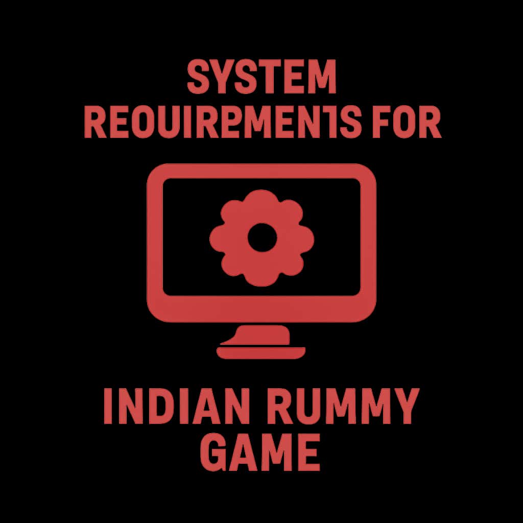 Icon representing system requirements for Indian Rummy Game